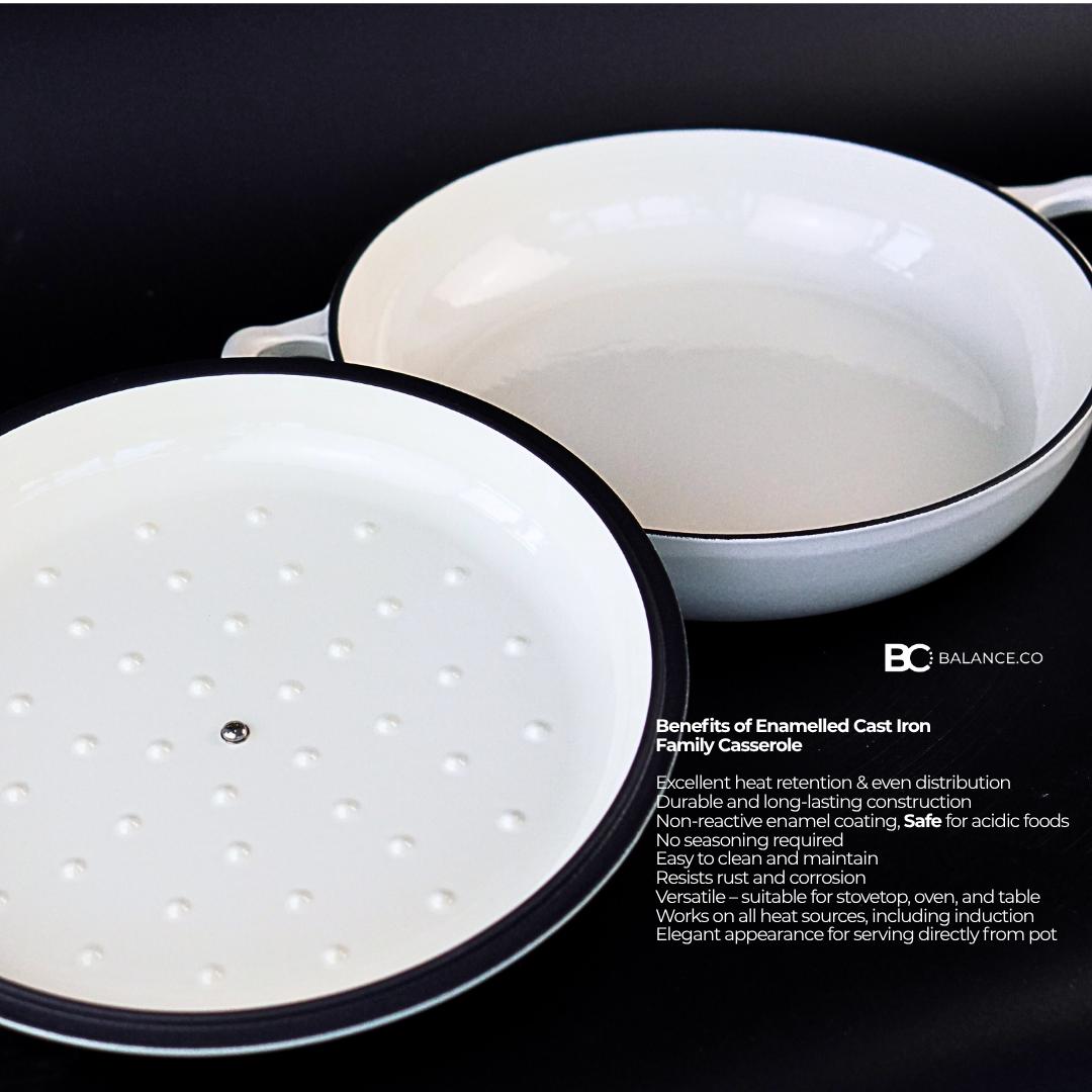 Balance.co Enameled Cast Iron Ocean Casserole 30cm