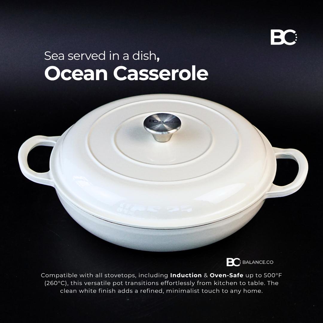 Balance.co Enameled Cast Iron Ocean Casserole 30cm
