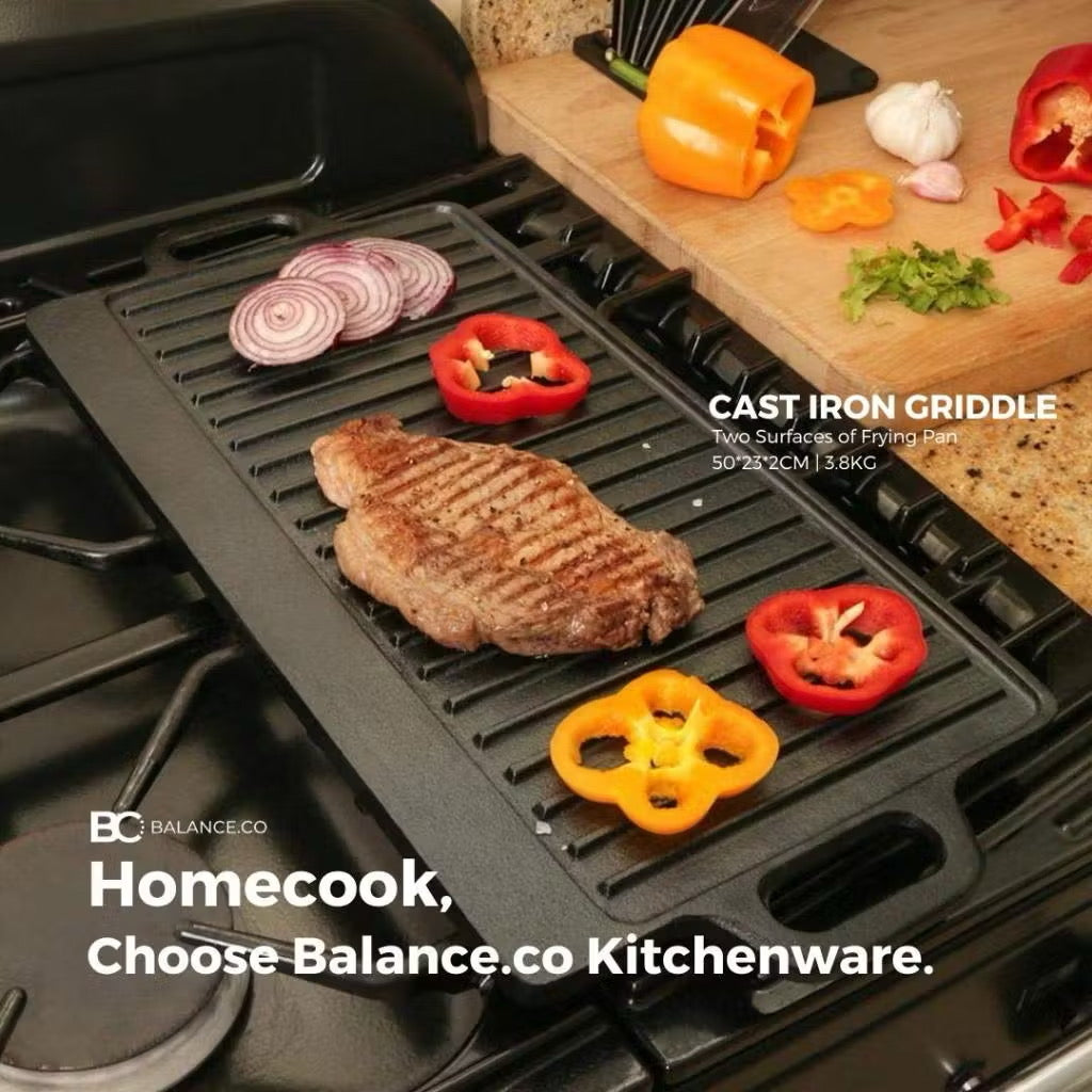 50cm Cast Iron BBQ Griddle