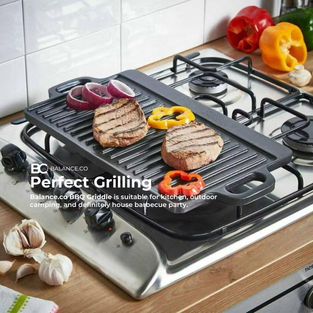50cm Cast Iron BBQ Griddle