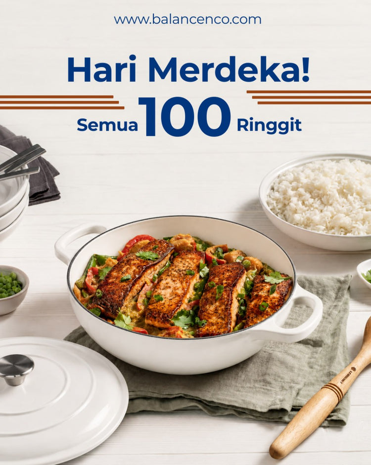 【100MERDEKA】Enamelled Cast Iron Flash Sale