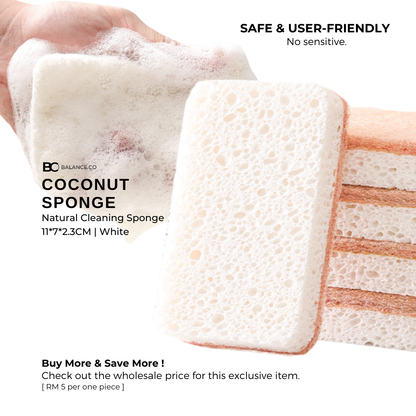 Balance.co Sisal & Coconut Cleaning Sponge
