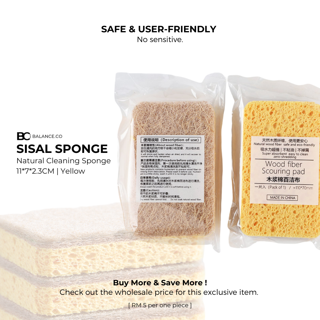 Balance.co Sisal & Coconut Cleaning Sponge