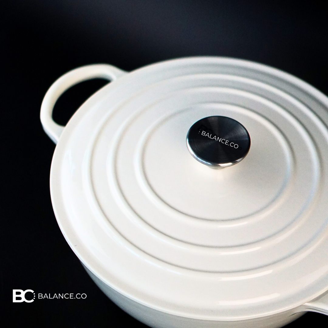 26cm Enameled Cast Iron Family Casserole – Dutch Oven for Stew, Soup & Sourdough