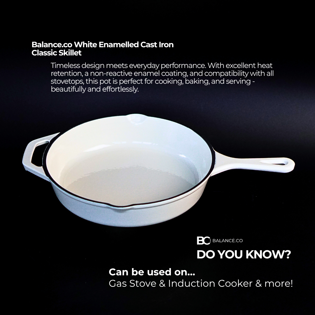 26cm Enameled Cast Iron Classic Skillet – Modern Frying Pan, Chemical-Free & Durable