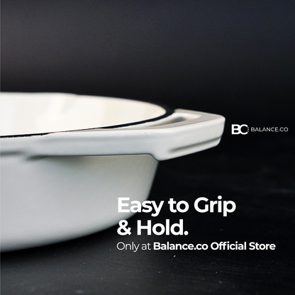 26cm Enameled Cast Iron Classic Skillet – Modern Frying Pan, Chemical-Free & Durable