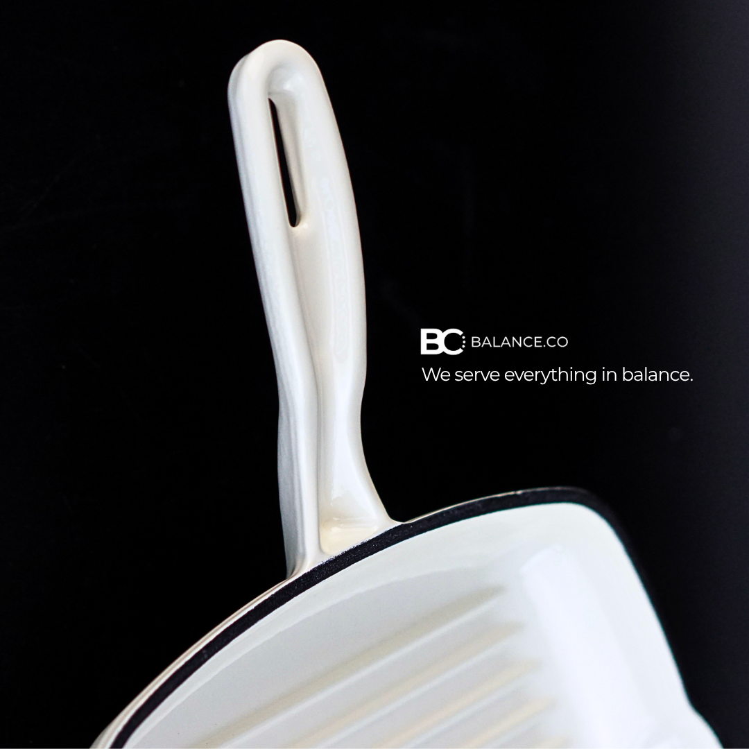 24cm Enameled Cast Iron Steak Skillet – Non-Toxic Frying Pan, Induction Friendly