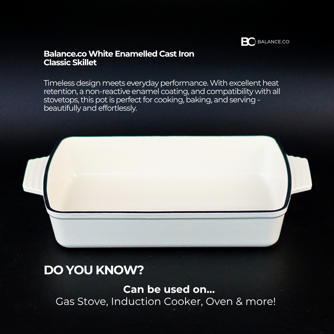 Enameled Cast Iron Vintage Baking Tray – 33cm x 23cm | Oven & Induction Friendly