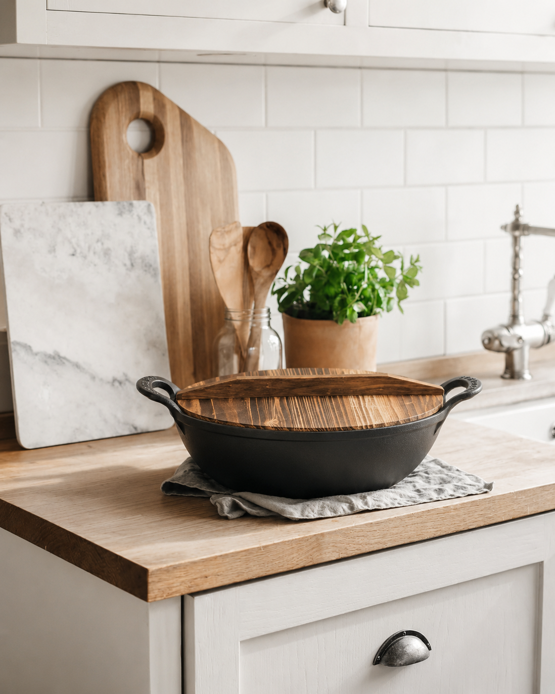 Cast Iron Ingot Wok