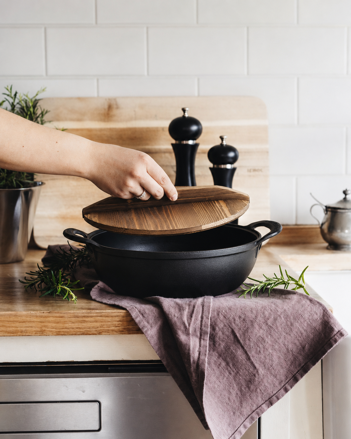 Cast Iron Ingot Wok