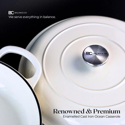 Balance.co Enameled Cast Iron Ocean Casserole 30cm