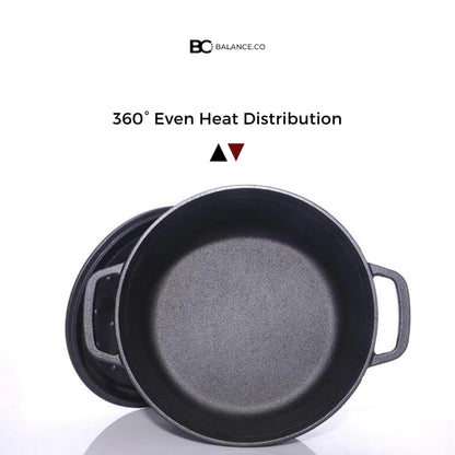 24cm Premium Cast Iron Dutch Oven Casserole