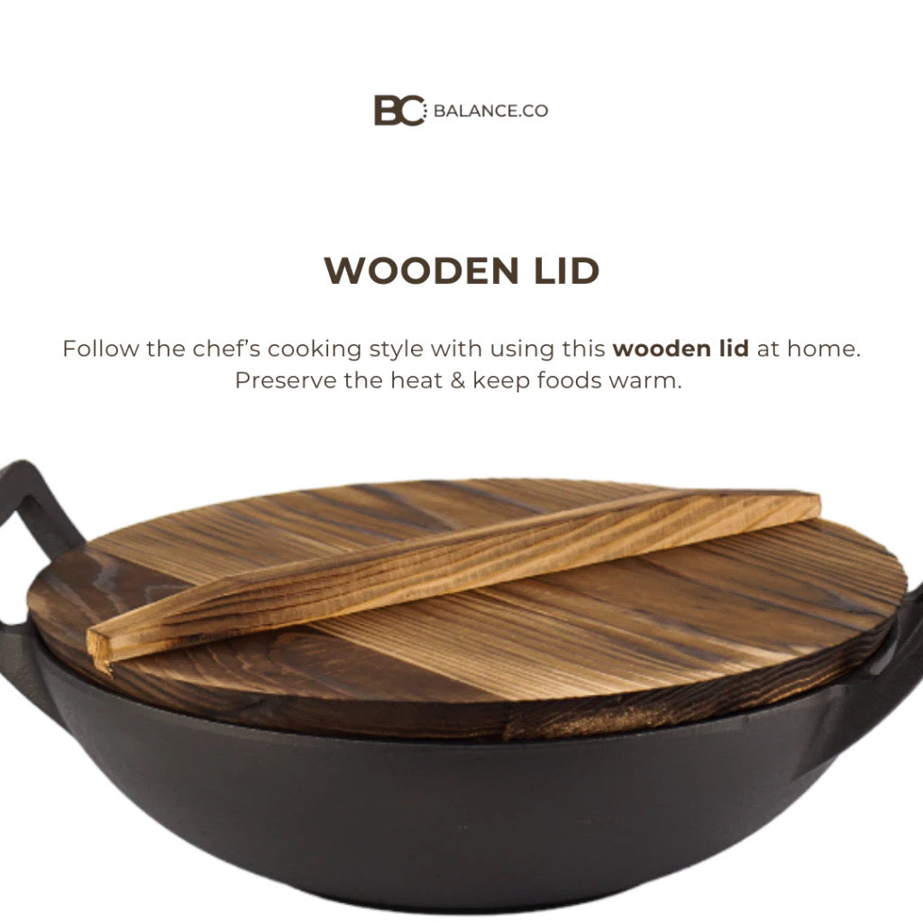 Cast Iron Flat Bottom Wok