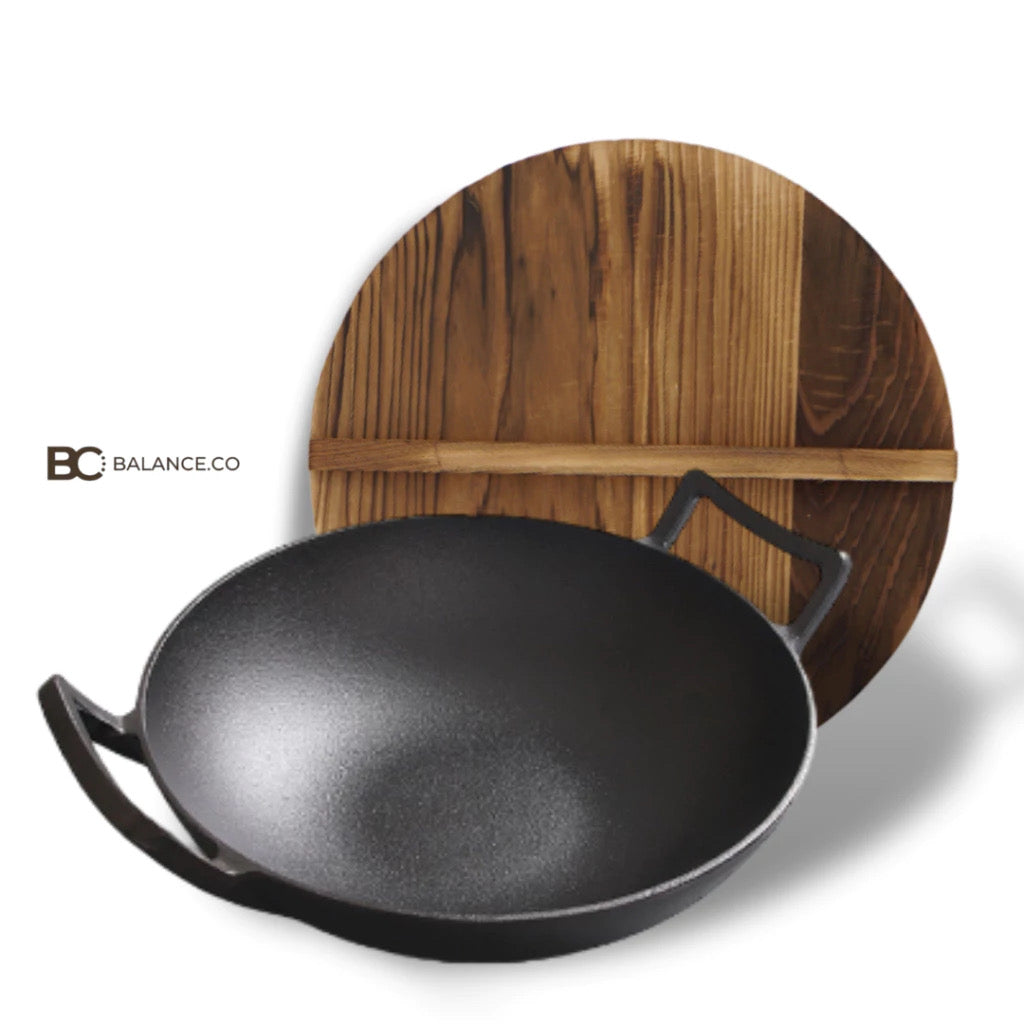 Cast Iron Flat Bottom Wok