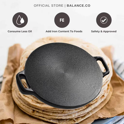 32cm Cast Iron Flat Pan