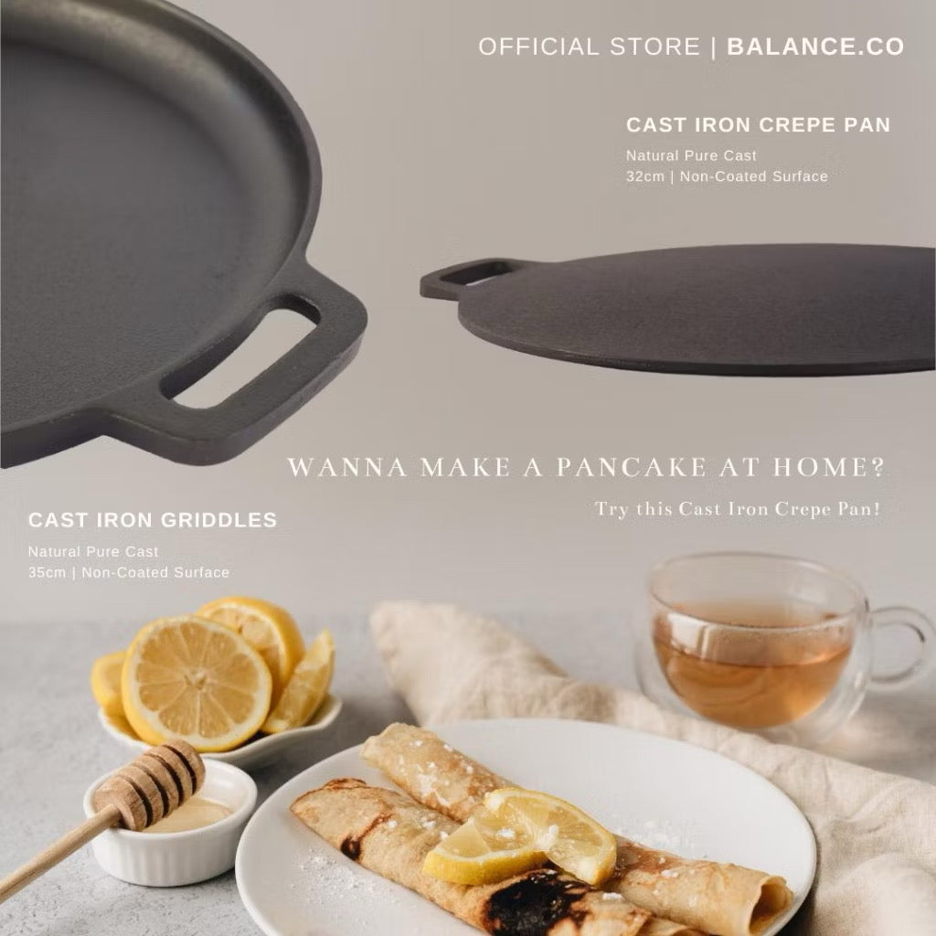 32cm Cast Iron Flat Pan