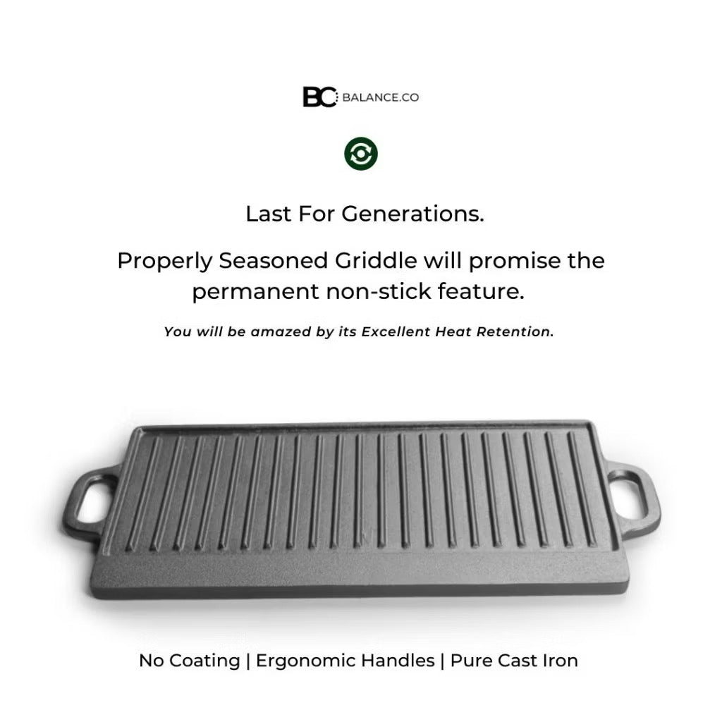 50cm Cast Iron BBQ Griddle