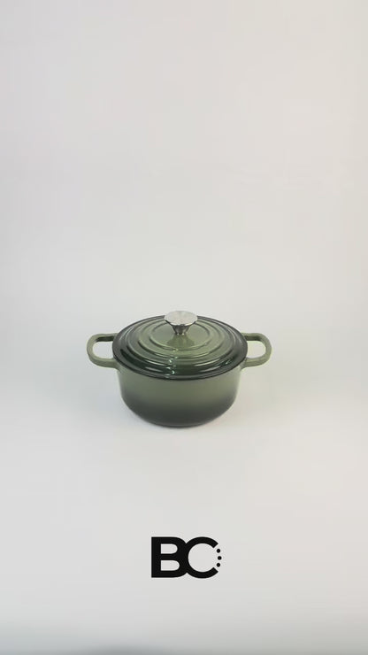 Balance.co 21cm Matcha Enamelled Daily Casserole 2.8L | Stew Pot /Soup /Braise /Induction Compatible